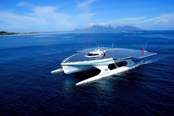 Solar And Hydrogen Fuel State-Of-The-Art Electric Ship