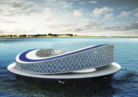 Architect designs solar-powered research center to save dying Lake Chad
